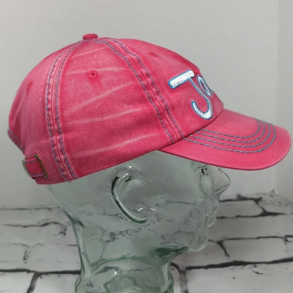 Jamaica‎ No Problem Hat Womens One Size Pink Strapback Ball Cap 100% Cotton